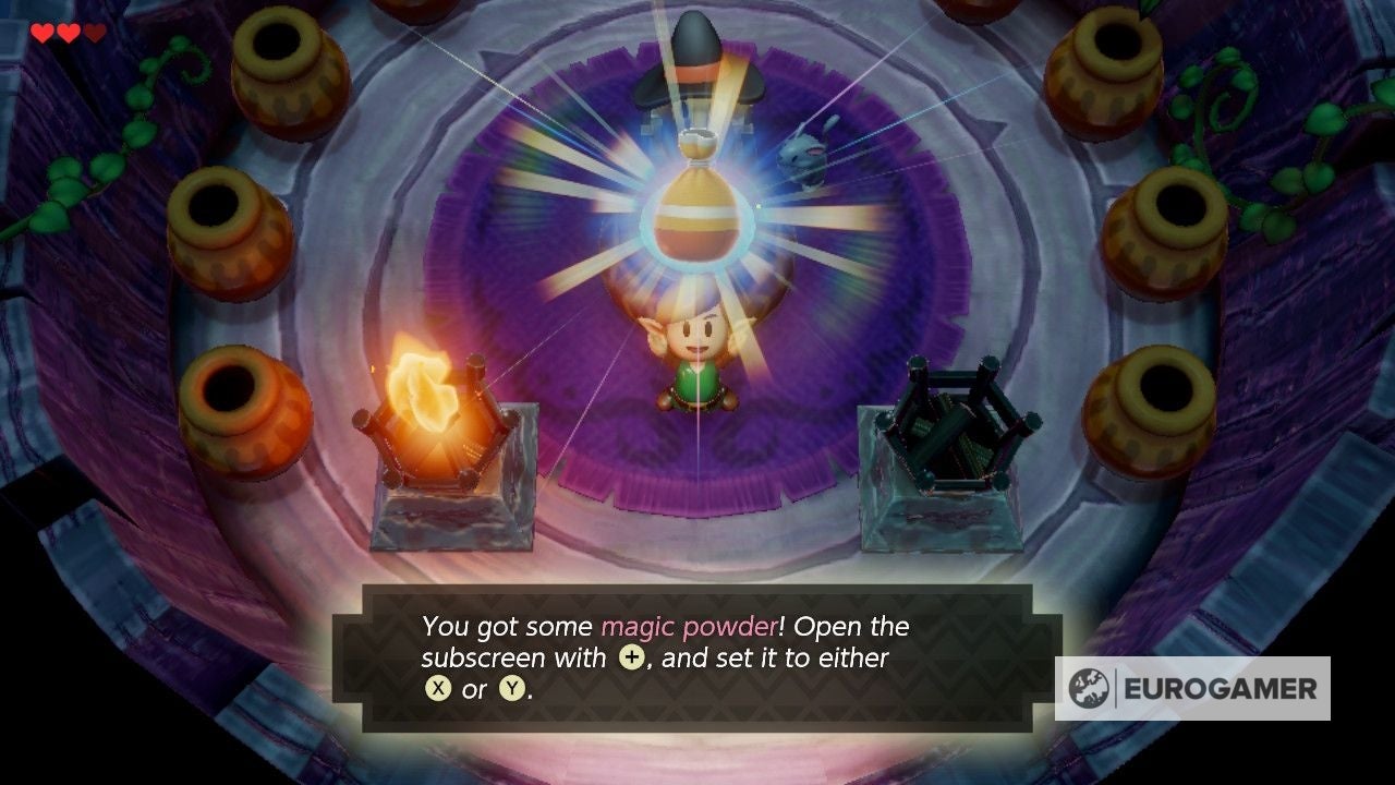 Zelda Link's Awakening Mysterious Forest's Tail Key location, and